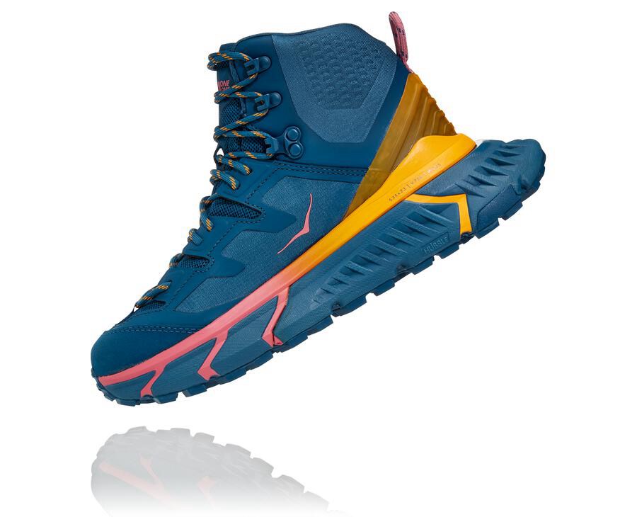 Botas De Montaña Hoka One One Mujer Azules - Tennine Hike Gore-Tex - KFGN26905